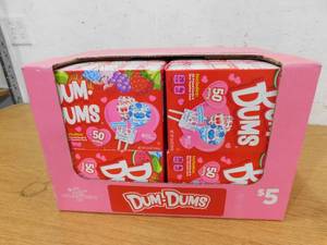 lot 103 image: (12) Dum-Dum Pops 50 count Valentine Kit