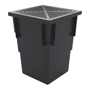 lot 41 image: RELN Deep 13.5 in. x 13.5 in. x 17.75 in. Catch Basin Kit with Aluminum Grate