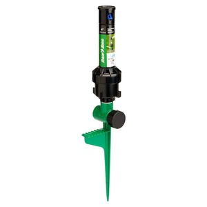 lot 124 image: (5) Rain Bird 3200 sq. ft. 32SA Gear Drive Rotor Sprinkler on a Spike wRain Curtain Technology, 40-360° Pattern, Adjustable 19-32 ft.