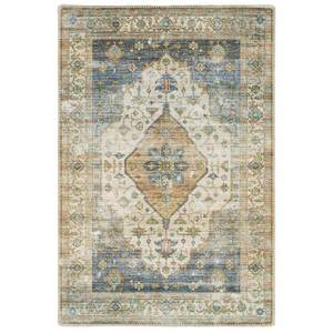 lot 139 image: Home Decorators Collection Harmony Denim 5 ft. x 7 ft. Indoor Machine Washable Area Rug