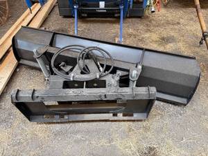 lot 12 image: Hydraulic Tractor Snow Plow Attachment with Springs