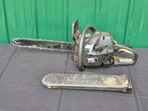 lot 34 image: Used Craftsman 18 42cc Gas Chainsaw with Case