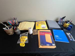 lot 192 image: Office Supplies Collection Envelopes, Labels, Notebooks, and More