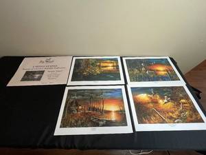 lot 205 image: Jim Hansel Beauty of America Wildlife Collection Prints
