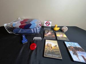 lot 223 image: Assorted DVD Collections, Coasters & Pet Grooming Tools