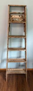 lot 237 image: Werner 6 ft Wooden Step Ladder Model W366