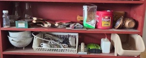 lot 266 image: Assorted Household Items Including Ping Pong Paddles, Glass Vases, and More