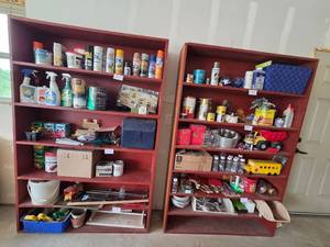lot 270 image: Large Pair of Storage Shelves - Contents on Shelves NOT Inc