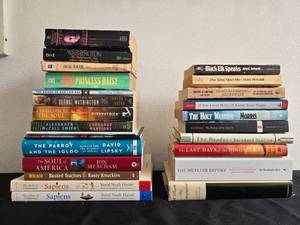 lot 303 image: Collection of Books Including Titles by Yuval Noah Harari and Jon Meacham