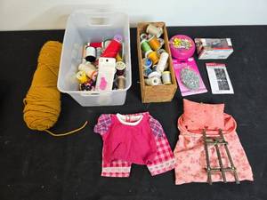lot 334 image: Assorted Sewing Supplies and Accessories Lot