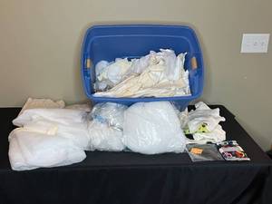 lot 380 image: Large Assortment of Sewing Materials and Fabrics