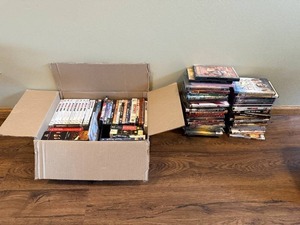 lot 408 image: Large Collection of DVDs Including Downton Abbey, Big Bang Theory, and More