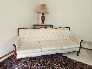 lot 90 image: Vintage French Provencial Sofa