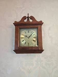 lot 76 image: Charming Colonial Wall Clock