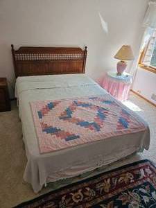 lot 57 image: Primitive American Mission Full Headboard