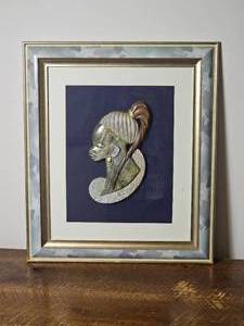 lot 101 image: Frame African Stone Bust