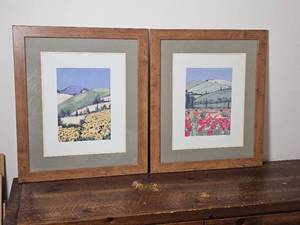 lot 104 image: Sunflower & Poppy Field Dcor Art