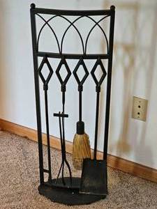 lot 107 image: Contemporary Fireplace Tools