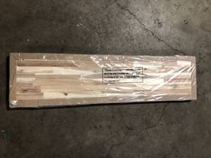 lot 27 image: Solid Wood Butcher Counter Top   Customer Returns See Pictures