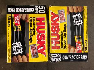 lot 11 image: Lot of Husky 42 Gal. Contractor Bags (50-Count) Customer Returns See Pictures