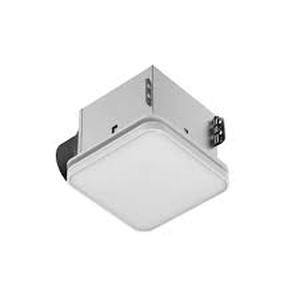 lot 2 image: Commercial Electric 80 110 CFM Ceiling Mount Room Side Installation Square Bathroom Exhaust Fan with Night Light and Humidity Sensor  Customer Returns See Pictures