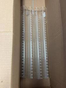 lot 39 image: 4 - 250ml Glass Graduated Tubing KIMAX 20 Degrees C