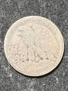 1916-D US WALKING LIBERTY HALF DOLLAR