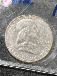 lot 11 image: 1952 US FRANKLIN HALF DOLLAR