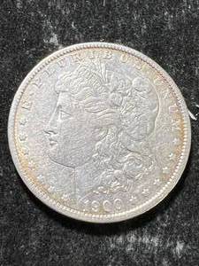 lot 41 image: 1900-O US MORGAN SILVER DOLLAR