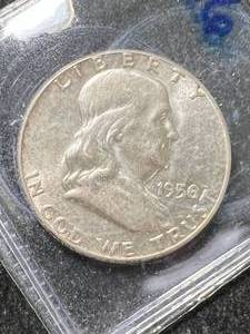 lot 47 image: 1956 US FRANKLIN HALF DOLLAR