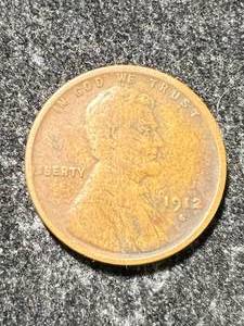 lot 49 image: 1912-S US WHEAT CENT