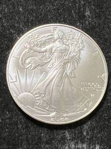 lot 59 image: 2022 AMERICAN SILVER EAGLE 1 TROY OZ .999 FINE SILVER