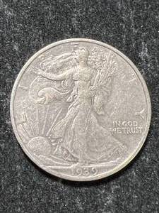 lot 63 image: 1939-S US WALKING LIBERTY HALF DOLLAR