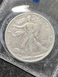 lot 67 image: 1936 US WALKING LIBERTY HALF DOLLAR