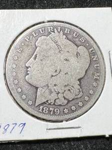 lot 79 image: 1879 US MORGAN SILVER DOLLAR