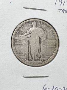 lot 87 image: 1917 TY.1 US STANDING LIBERTY QUARTER