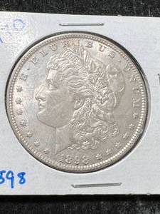lot 105 image: 1898 US MORGAN SILVER DOLLAR