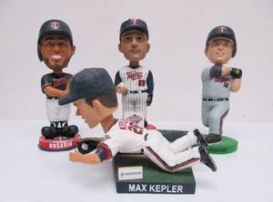 lot 31 image: Lot of 4 Assorted MN TWINS Bobblehead
