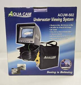 lot 203 image: New in Box AQUA CAM Model ACUW-502 Underwater Viewing System