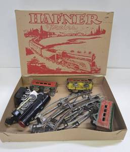 lot 212 image: Nice Old Vintage HAFNER Sunshine Special Train Set in Original Box