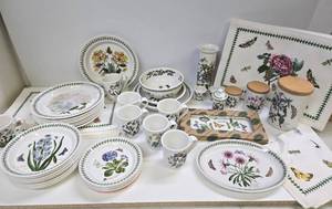 lot 165 image: LARGE Lot of New or Like-New PORTMEIRION Dishware