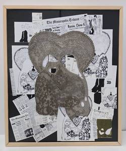 lot 238 image: Large Vintage 1970 Newspaper Printing Plate - Valentines Day - Donaldsons Minneapolis - Star Tribune