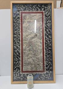 lot 239 image: Great Looking Original 1930s Deco Framed Linoleum Section #1