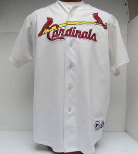 lot 40 image: Nice Quality JIM EDMONDS Cardinals Baseball Jersey by Majestic - Size 40