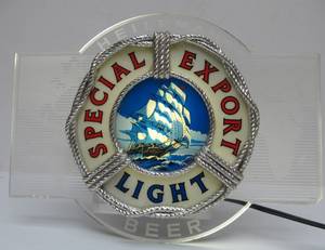 lot 74 image: Working Vintage SPECIAL EXPORT Lighted Advertising Beer Sign wShip