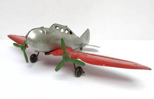 lot 77 image: Vintage 1950s Metal Airplane Toy