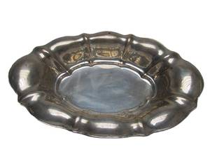lot 102 image: Fantastic Antique Austrian Silver Collection #2  -  Austro-Hungarian Art Nouveau Silver Service Bowl
