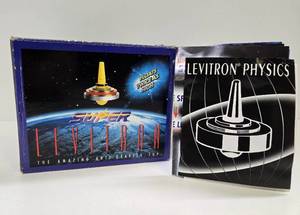 lot 183 image: New in Box SUPER LEVITRON Anti-Gravity Spinning Top Toy