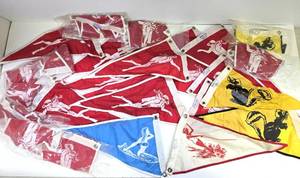 lot 282 image: LARGE Lot of Orig Vintage 1950s era Nautical Boat Flags  Pennants