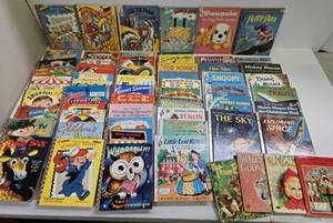 lot 290 image: Excellent Large Lot of Vintage Childrens Books